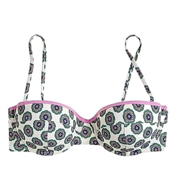 J. Crew Underwire Ruffle Hipster Bikini Size 32C Top and S Bottom NWT - Picture 2 of 6